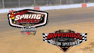 Schaeffers Oil Super Late Models Spring Nationals from Waycross Motor Speedway dirttrackracing [upl. by Kcerb]