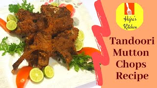 Tandoori Mutton Chops Recipe By Hajras Kitchen [upl. by Dessma938]