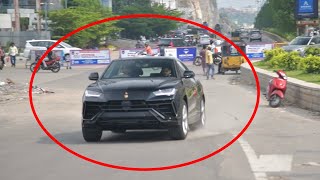 CRAZY Lamborghini Suv Driver  Acceleration  India [upl. by Elleniad]