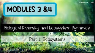 Module 3amp4 Pt1 Ecosystems Episode 1  Abiotic and Biotic [upl. by Asselem]