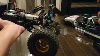 Mercedes Benz G63 AMG Traxxas TRX6  Hobby Wing Brushless System XERUN AXE 550 R2 3300 KV part 1 [upl. by Ahsiuqet999]