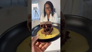 Brownie calientee recettes nourriture cooking chocolate brownie brownies food recipe [upl. by Neau436]