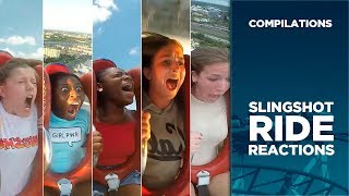 60 Funny Slingshot Ride Reactions Compilation [upl. by Onailime]