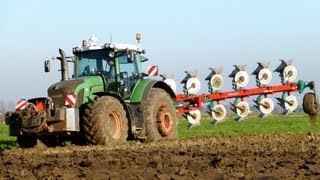 Fendt 936 Vario  7 Furrow Kverneland LO 100 amp Fendt 820 Vario  Van Peperstraten [upl. by Knudson]