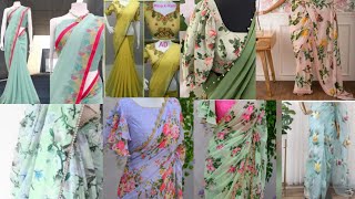 2024 printed new saree designsaree videomasteralima [upl. by Ciredec]