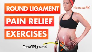 Quick and Easy Prenatal Round Ligament Relief Exercises [upl. by Kennedy278]