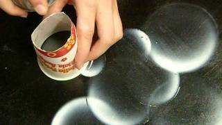 Spray Paint Art HowTo 2 Bubbles [upl. by Frymire553]