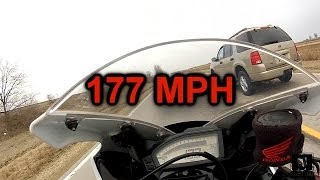 2012 CBR1000RR Going 177 MPH [upl. by Korwun]