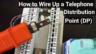 How to wire up an intercom phone system distribution point DP [upl. by Orabel]