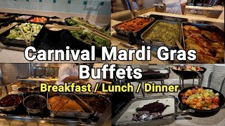 Carnival Mardi Gras Buffets Breakfast Lunch Dinner [upl. by Giffard]