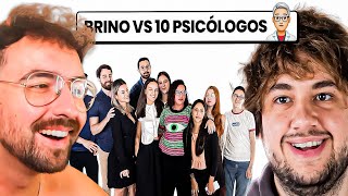 BRINO VS 10 PSICÓLOGOS ELE VIROU O PSICÓLIGO  React a NoodTv [upl. by Nunci817]