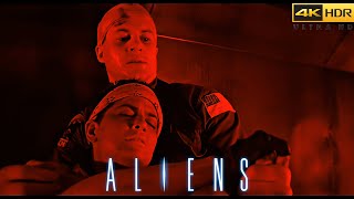 ALIENS 1986 Vasquez Bad Ass To The End SCENE MOVIE CLIP  4K UHD HDR Custom HDR10 2533 [upl. by Aitetel981]