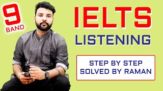 IELTS LISTENING Solved by Raman Sharma [upl. by Willdon]