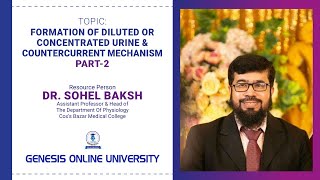 Formation Of Diluted Or Concentrated Urine amp Countercurrent Mechanism  Part2  Dr Sohel Baksh [upl. by Ahsaeit]