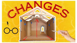 Modifying Bentley House Minis cardboard room box • Gryffindor Common Room [upl. by Sil]