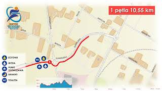 Animacja trasy Grodziski Półmaraton Słowaka 2024 [upl. by Falda162]