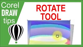 Rotate and change rotation center in CorelDraw [upl. by Nessi]