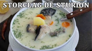 🦈 Storceag de STURION ca la Sfântu Gheorghe  rețeta de ciorbă pescărească ca în Delta Dunării [upl. by Eirek]