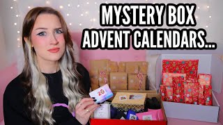 I Bought MYSTERY BOX ADVENT CALENDARS From Etsy [upl. by Kawasaki361]