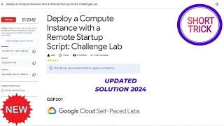 Deploy a Compute Instance with a Remote Startup Script Challenge Lab  2024  GSP301 qwiklabs [upl. by Ahseinod]