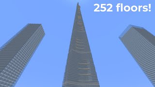 Going to the top of Jeddah Tower in Minecraft [upl. by Kauslick]