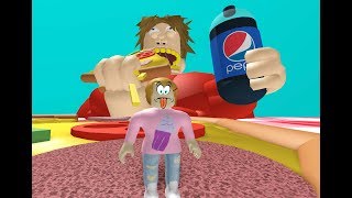 Roblox Escape The Giant Fat Guy With Molly [upl. by Inavihs]