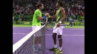 Rafael Nadal vs Gael Monfils  2012 ATP Qatar Open [upl. by Nichols]