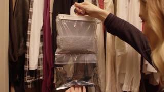 HUMYDRY Hanging Bag removes moisture and mold in closets [upl. by Rokach]