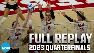 Nebraska vs Arkansas 2023 NCAA volleyball tournament quarterfinals  FULL REPLAY [upl. by Clance]