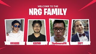 NRG Esports is Dropping into Fortnite [upl. by Wise]