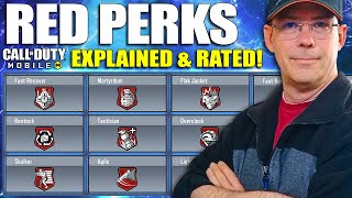 CoD Mobile Red Class Perks Explained and Rated 😍 CoDM Red Perks Guide [upl. by Othello]