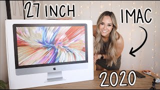 27 INCH IMAC 2020 UNBOXING  SET UP [upl. by Ordnajela571]