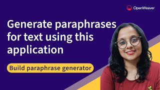 How to build NLP Paraphrase Generator  Natural Language Understanding model [upl. by Oram]