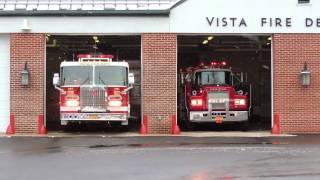 Vista FD Car 2561  Engine 141 Responding [upl. by Joerg]