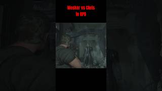 Wesker vs Chris in RPD residentevil gaming residentevil2remake [upl. by Alleira]