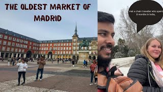 last day in Madridvisiting plaza Mayor oldest market of Madrid [upl. by Burkle702]