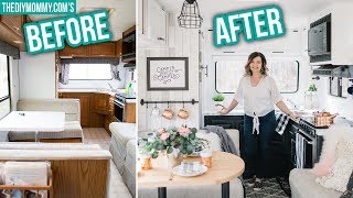 RV Renovation on a Budget Step by Step  The DIY Mommy [upl. by Fredkin]