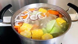 Healthy Chayote amp Coconut Vegan Soup  Chinese soup [upl. by Ntisuj]