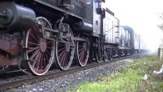 Treno a vapore HD ferrovia AvezzanoRoccasecca steam train [upl. by Annayhs]