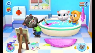 बोलने वाली बिल्ली का गेम  billi wala game  my talking tom and friends episode1 Billigame game4ap [upl. by Lime]