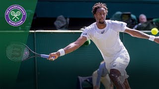 Gaël Monfils v Kyle Edmund highlights  Wimbledon 2017 second round [upl. by Medin]