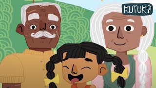 Grandpa and Grandma Nursery Rhymes for Kids  grandparents song  Kutuki [upl. by Padriac]