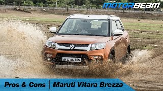 Maruti Vitara Brezza  Pros amp Cons  MotorBeam [upl. by Nazay]