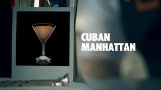 CUBAN MANHATTAN DRINK RECIPE  HOW TO MIX [upl. by Irtemed]