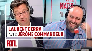 Chronique de Laurent Gerra avec Jérôme Commandeur [upl. by Keavy833]