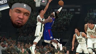 NBA 2K20 MyCAREER  MONTREZL HARRELL DESTROYS GIANNIS 45 POINTS 20 ASSISTS GAME [upl. by Adnuhsed618]