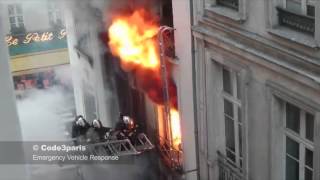 Dramatic Fire and Rescue From Burning Building in Paris  BSPP en Intervention [upl. by Yemar]