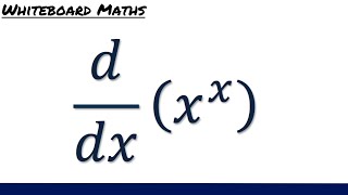 Derivative of xx [upl. by Crelin]