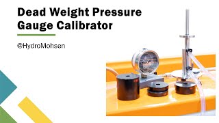 Pressure Gauge Calibration using a Dead Weight Calibrator  Armfield F111 [upl. by Inimak]