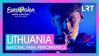 Silvester Belt  Luktelk  Lithuania 🇱🇹  National Final Performance  Eurovision 2024 [upl. by Anol311]